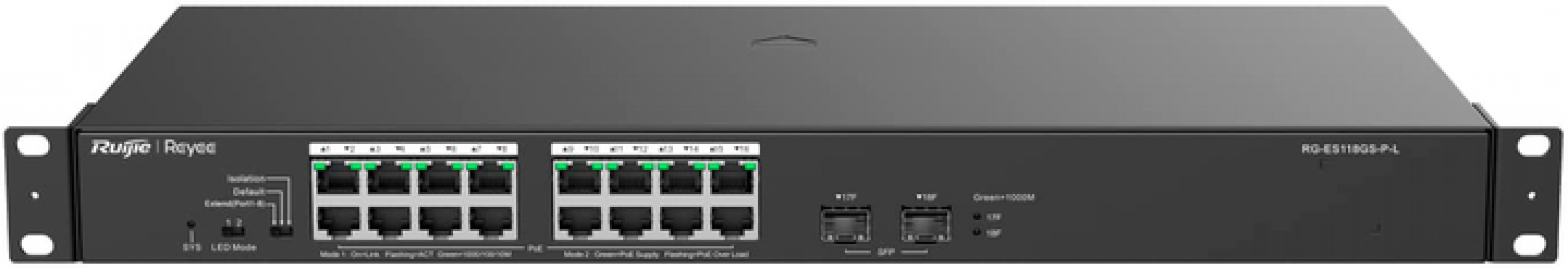 Комутатор Ruijie Reyee RG-ES118GS-P-L - фото - інтернет-магазин електроніки та побутової техніки TTT