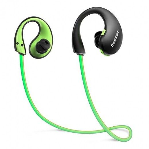 Bluetooth навушники Tronsmart Encore Gleam Bluetooth Sports Earphone Green - фото - інтернет-магазин електроніки та побутової техніки TTT