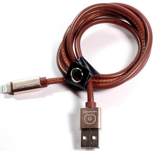 Кабель USB WUW X01 lightning 2m 2A Brown - фото - интернет-магазин электроники и бытовой техники TTT