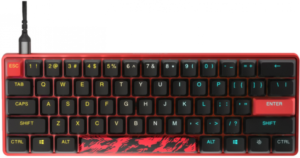 Клавіатура дротова SteelSeries Apex 9 TKL OptiPoint Mini Faze Clan USB UA (SS64853) - фото - інтернет-магазин електроніки та побутової техніки TTT