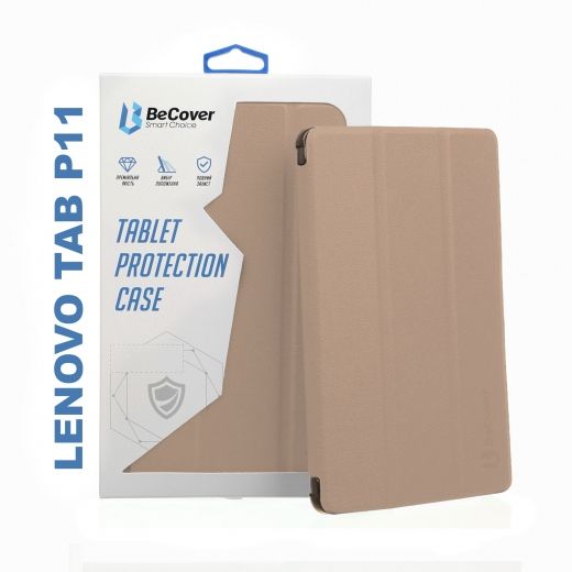 Обложка BeCover Smart Case для Lenovo Tab P11 (706097) Gold - фото - интернет-магазин электроники и бытовой техники TTT