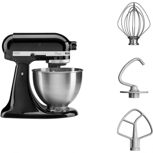 Планетарний міксер KitchenAid CLASSIC 5K45SSEOB - фото - інтернет-магазин електроніки та побутової техніки TTT