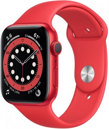 Apple Watch Series 6 GPS 44mm (PRODUCT) Red Aluminium Case with Red Sport Band - фото - інтернет-магазин електроніки та побутової техніки TTT
