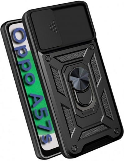 Панель BeCover Military для Oppo A57s (708196) Black - фото - інтернет-магазин електроніки та побутової техніки TTT