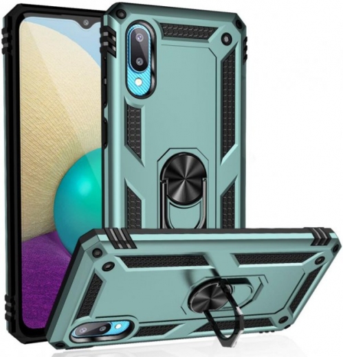 Панель BeCover Military для Samsung Galaxy A02 SM-A022 / M02 SM-M022 (706641) Dark Green - фото - інтернет-магазин електроніки та побутової техніки TTT