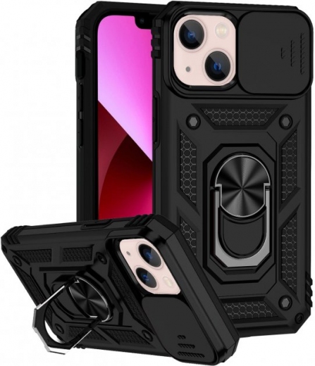 Панель BeCover Military для Apple iPhone 14 Plus (708174) Black - фото - інтернет-магазин електроніки та побутової техніки TTT