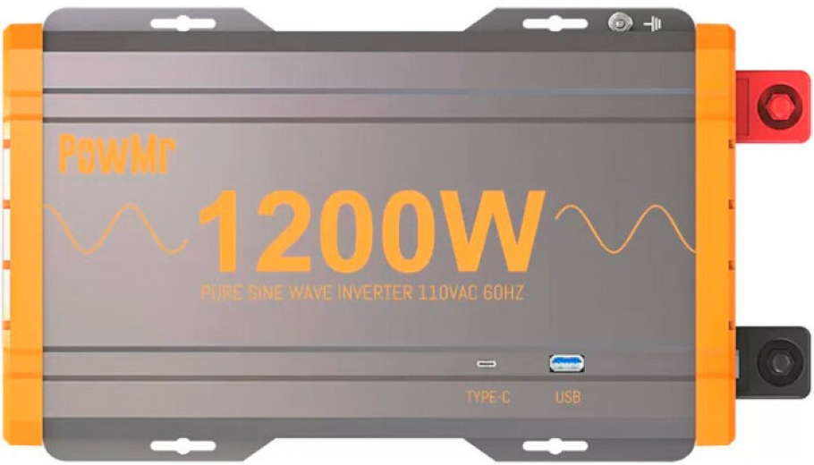Автомобільний інвертор PowMr POW-HV1.2K-12V 12V 220V 1200W - фото - інтернет-магазин електроніки та побутової техніки TTT