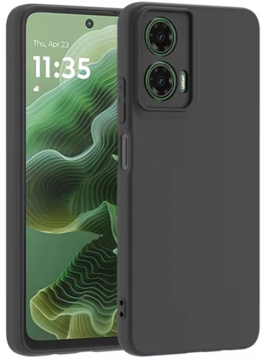 Силиконовый чехол BeCover для Motorola Moto G35 (712746) Black - фото - интернет-магазин электроники и бытовой техники TTT