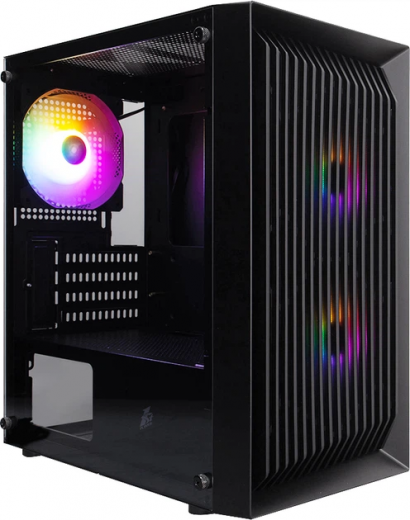 Корпус 1stPlayer BS-2-BK-3F1 без БП Black - фото - интернет-магазин электроники и бытовой техники TTT