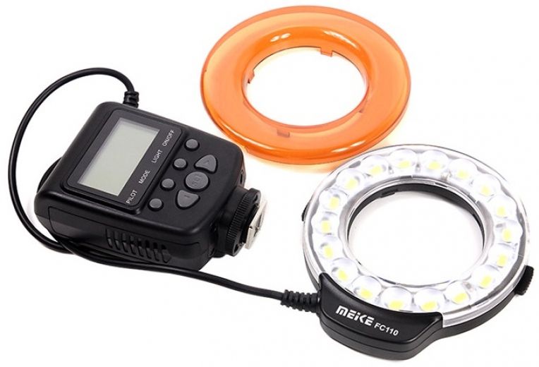 Кольцевая макровспышка Meike FC110 - фото Кольцевая макровспышка Meike FC110 - фото - интернет-магазин электроники и бытовой техники TTT