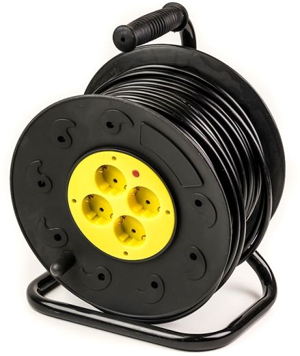 Подовжувач на котушці PowerPlant JY-2002/50 50 м, 3x2.5мм2, 16А, 4 розетки, морозостійкий (PPRA16M50S4L) - фото Подовжувач на котушці PowerPlant JY-2002/50 50 м, 3x2.5мм2, 16А, 4 розетки, морозостійкий (PPRA16M50S4L) - фото - інтернет-магазин електроніки та побутової техніки TTT