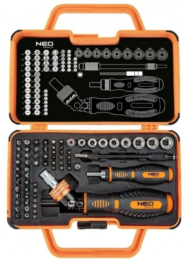 Набір біт Neo Tools з тримачем, 69 од. (06-116) - фото - інтернет-магазин електроніки та побутової техніки TTT
