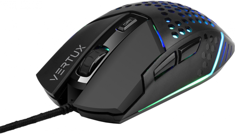 Миша Vertux Katana USB (katana.black) Black  - фото - інтернет-магазин електроніки та побутової техніки TTT
