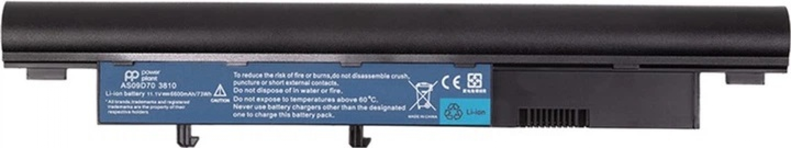 Акумулятор PowerPlant для ноутбуків ACER Aspire 3410G (AS09D70) 10.8V 6600mAh (NB410385) - фото - інтернет-магазин електроніки та побутової техніки TTT