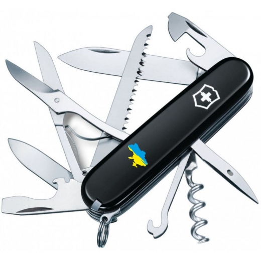 Складний ніж Victorinox HUNTSMAN UKRAINE Мапа України синьо-жовт. (1.3713.3_T1166u) - фото - інтернет-магазин електроніки та побутової техніки TTT