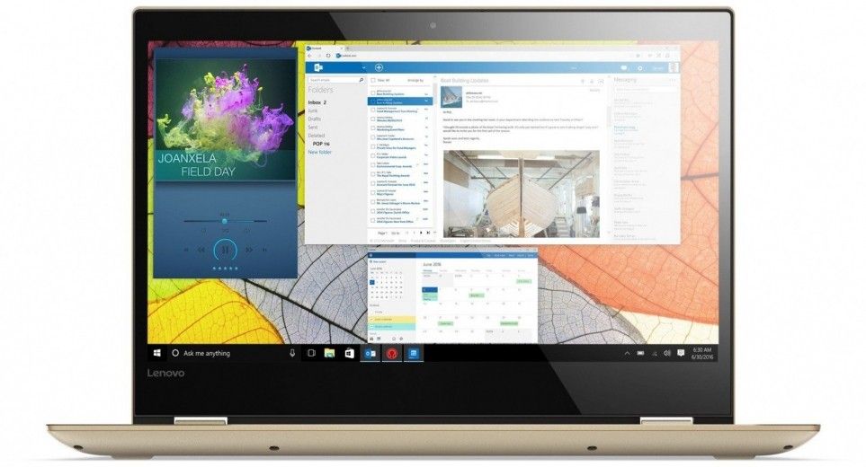 Ноутбук LENOVO Yoga 520-14IKB (81C800DGRA) Gold Metallic - фото - интернет-магазин электроники и бытовой техники TTT