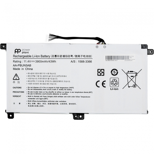 Аккумулятор PowerPlant для ноутбуков SAMSUNG Notebook 5 NP530E5M (AA-PBUN3AB) 11.4V 3900mAh - фото - интернет-магазин электроники и бытовой техники TTT