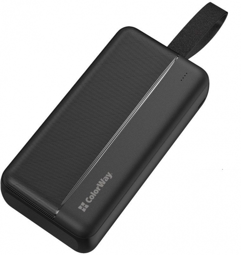 УМБ ColorWay Power Bank 30000 mAh High-power 2 (USB QC3.0 + USB-C Power Delivery 22.5W) (CW-PB300LPC2BK-PD) Black - фото - інтернет-магазин електроніки та побутової техніки TTT