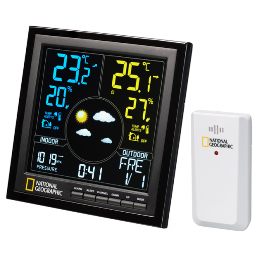 Метеостанция National Geographic VA Colour (9070600) Black - фото Метеостанция National Geographic VA Colour (9070600) Black - фото - интернет-магазин электроники и бытовой техники TTT