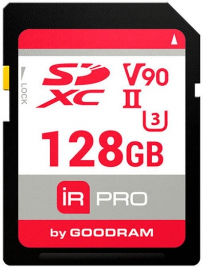 Карта пам'яті GOODRAM SDXC 128Gb IRDM PRO V90 UHS-II U3 (IRP-S9B0-1280R11) - фото - інтернет-магазин електроніки та побутової техніки TTT