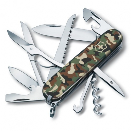 Швейцарский нож Victorinox Huntsman (1.3713.94) Millitary - фото - интернет-магазин электроники и бытовой техники TTT