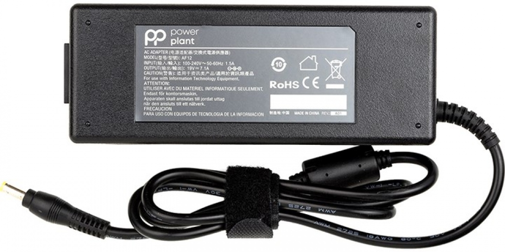 Блок питания PowerPlant для ноутбука Acer (19V 135W 7.1A) (AC135F5517) - фото Блок питания PowerPlant для ноутбука Acer (19V 135W 7.1A) (AC135F5517) - фото - интернет-магазин электроники и бытовой техники TTT
