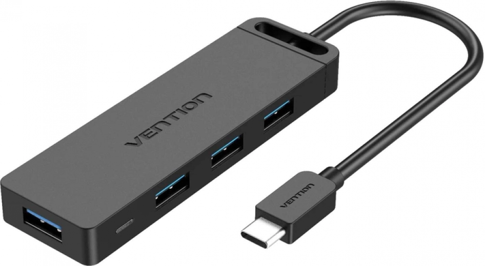 USB-хаб Vention USB 3.1 Type-C - 4 x USB 3.0 активный (TGKBB) - фото - интернет-магазин электроники и бытовой техники TTT