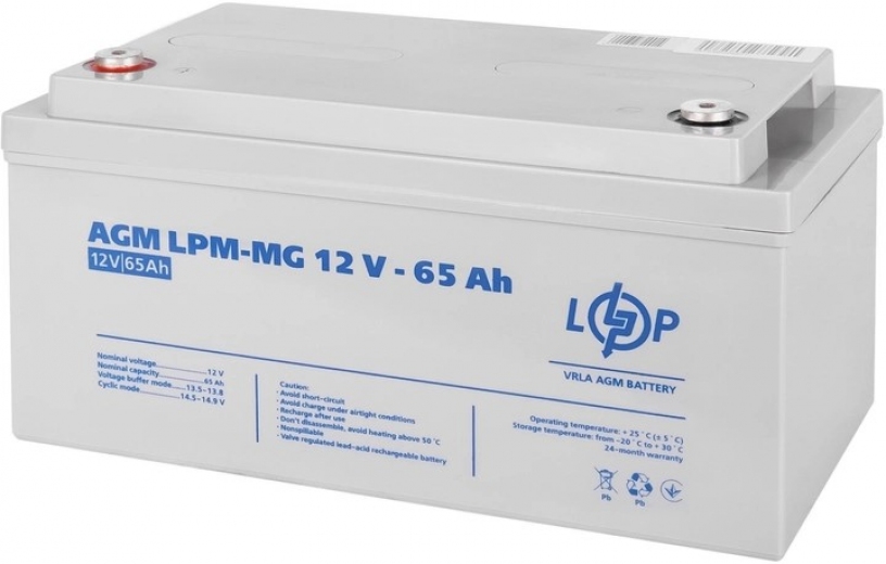 Акумулятор LP мультигелевий LPM-MG 12V - 65 Ah (LP3872) - фото - інтернет-магазин електроніки та побутової техніки TTT