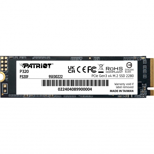 SSD Patriot P320 1TB M.2 2280 PCIe Gen 3.0 x4 NVMe TLC (P320P1TBM28) - фото - інтернет-магазин електроніки та побутової техніки TTT