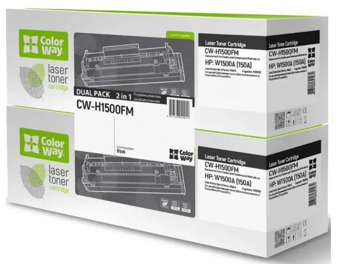Картридж ColorWay HP (W1500A) LJ MFP M111/M141 DUAL PACK (CW-H1500FM) - фото - интернет-магазин электроники и бытовой техники TTT