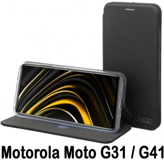 Чехол-книжка BeCover Exclusive для Motorola Moto G31 / G41 (707911) Black - фото - интернет-магазин электроники и бытовой техники TTT