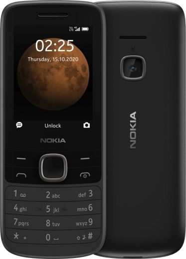 Мобільний телефон Nokia 225 4G Dual SIM Black - фото - інтернет-магазин електроніки та побутової техніки TTT