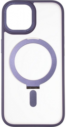 Чехол Gelius Bumper Case (MagSafe Stand) для iPhone 15 Violet - фото - интернет-магазин электроники и бытовой техники TTT