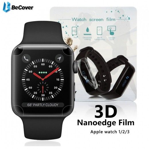 Защитная пленка BeCover Full Cover для Apple Watch Series 3 42mm (BC_701962) - фото - интернет-магазин электроники и бытовой техники TTT