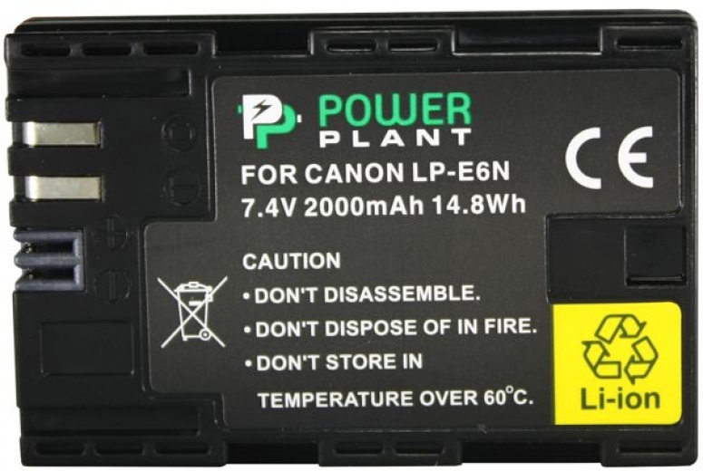 Акумулятор PowerPlant для Canon LP-E6N (DV00DV1405) - фото - інтернет-магазин електроніки та побутової техніки TTT