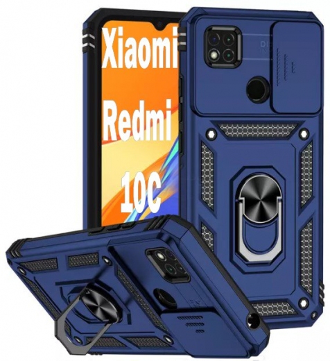 Панель BeCover Military для Xiaomi Redmi 10C (707426) Blue - фото - інтернет-магазин електроніки та побутової техніки TTT