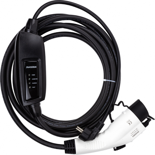 Зарядное устройство Duosida для электромобилей Type 1 - Schuko (220V), 16 A, 3.6 кВт, 1-фазное, 5 м (EV200269) - фото Зарядное устройство Duosida для электромобилей Type 1 - Schuko (220V), 16 A, 3.6 кВт, 1-фазное, 5 м (EV200269) - фото - интернет-магазин электроники и бытовой техники TTT