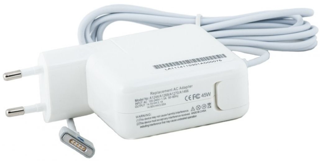 Блок живлення PowerPlant для ноутбуків APPLE 220V, 14.85V 45W 3.05A (MagSafe2) (AP45KMAG2) - фото - інтернет-магазин електроніки та побутової техніки TTT