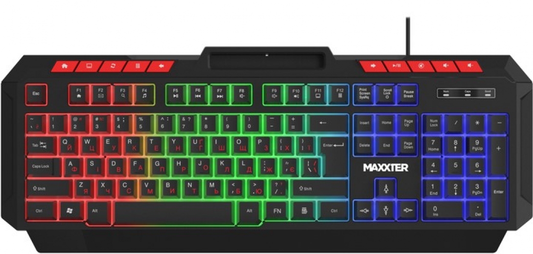 Клавиатура проводная Maxxter KBG-UML-02B-UA USB - фото Клавиатура проводная Maxxter KBG-UML-02B-UA USB - фото - интернет-магазин электроники и бытовой техники TTT