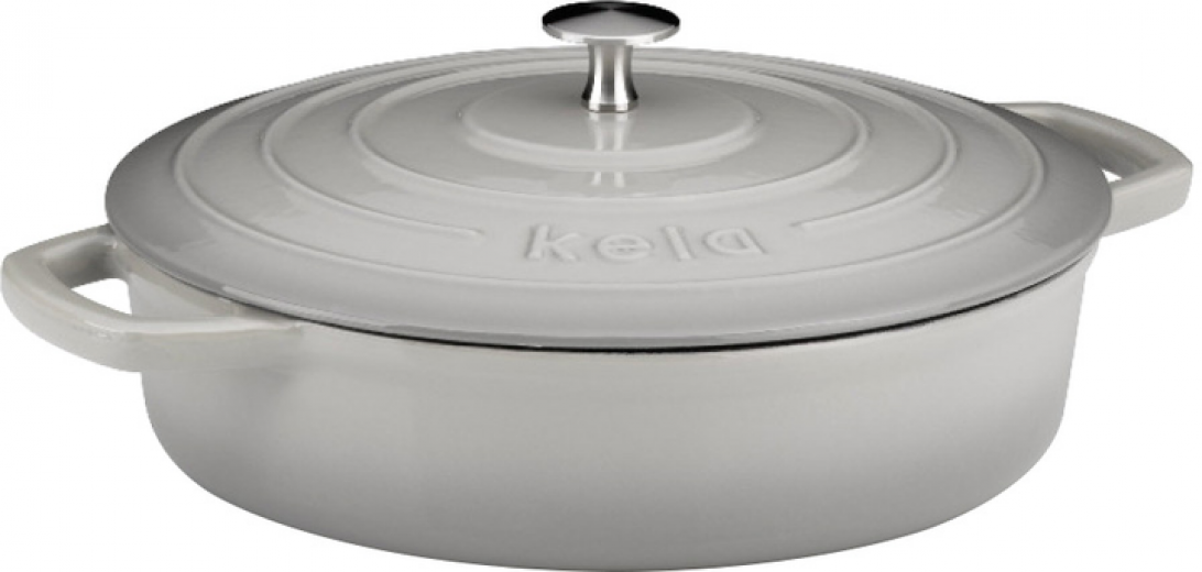Сотейник Kela Calido чавунний з кришкою 28 см 3.2 л (12611K) - фото - інтернет-магазин електроніки та побутової техніки TTT