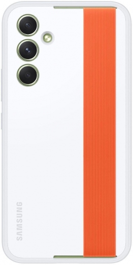 Чехол Samsung Clear Strap Cover для Samsung Galaxy A54 (EF-XA546CWEGRU) White - фото - интернет-магазин электроники и бытовой техники TTT