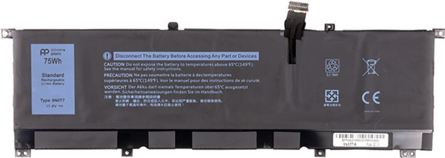 Акумулятор PowerPlant для ноутбуків DELL XPS 15 9575 Series (8N0T7) 11.4V 6254mAh (NB441884) - фото - інтернет-магазин електроніки та побутової техніки TTT