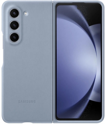 Панель Leather Cover для Samsung Galaxy Fold 5 (EF-VF946PLEGUA) Blue - фото - інтернет-магазин електроніки та побутової техніки TTT