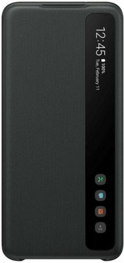 Чехол-книжка Samsung Clear View Cover для Samsung Galaxy S20 (EF-ZG980CBEGRU) Black - фото - интернет-магазин электроники и бытовой техники TTT