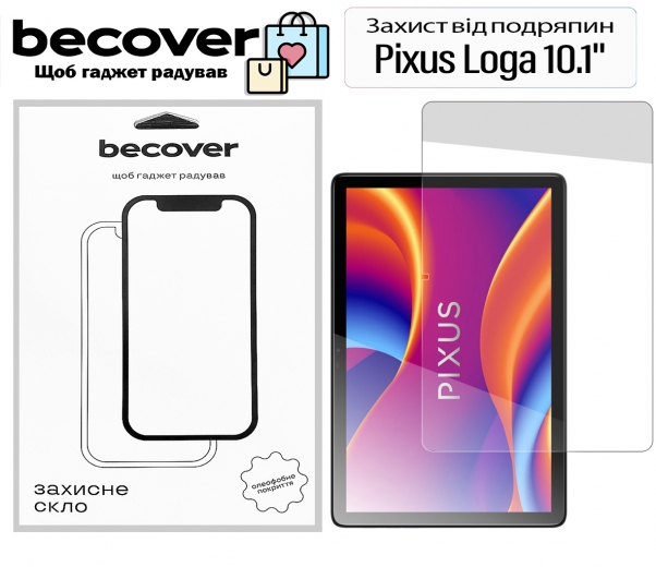 Защитное стекло Becover для Pixus Loga 10.1