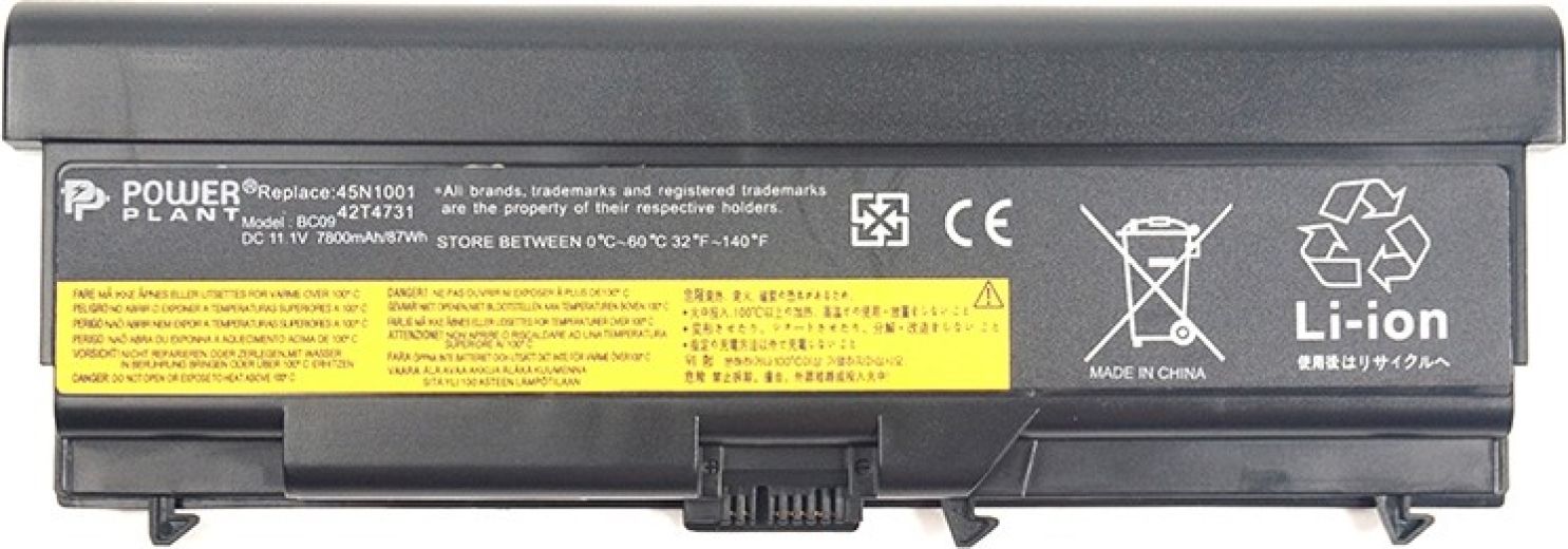 Акумулятор PowerPlant для ноутбуков IBM/LENOVO ThinkPad T430 (42T4733, LOT430LP) 11.1V 7800mAh (NB480364) - фото - інтернет-магазин електроніки та побутової техніки TTT