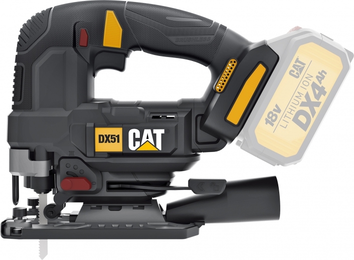 Аккумуляторная бесщеточная лобзиковая пила CAT DX51B (без АКБ и ЗП) - фото Аккумуляторная бесщеточная лобзиковая пила CAT DX51B (без АКБ и ЗП) - фото - интернет-магазин электроники и бытовой техники TTT