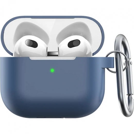 Чехол KeyBudz Elevate Series Keychain for Apple AirPods 3 (AP3_S5_CBB) Cobalt Blue - фото - интернет-магазин электроники и бытовой техники TTT