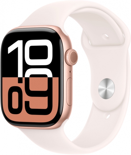 Apple Watch Series 10 GPS 46mm Rose Gold Aluminium Case with Light Blush Sport Band - S/M (MWWT3QH/A) - фото Apple Watch Series 10 GPS 46mm Rose Gold Aluminium Case with Light Blush Sport Band - S/M (MWWT3QH/A) - фото - інтернет-магазин електроніки та побутової техніки TTT
