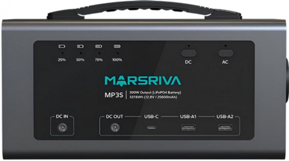 Зарядная станция Marsriva MP3S / 300 Вт / 327.6 Вт⋅ч / LiFePO4 (MP3S_MARSRIVA) - фото Зарядная станция Marsriva MP3S / 300 Вт / 327.6 Вт⋅ч / LiFePO4 (MP3S_MARSRIVA) - фото - интернет-магазин электроники и бытовой техники TTT